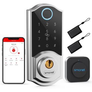 WiFi Smart Door Lock Fingerprint Keyless Entry Bluetooth Digital Keypad Deadbolt